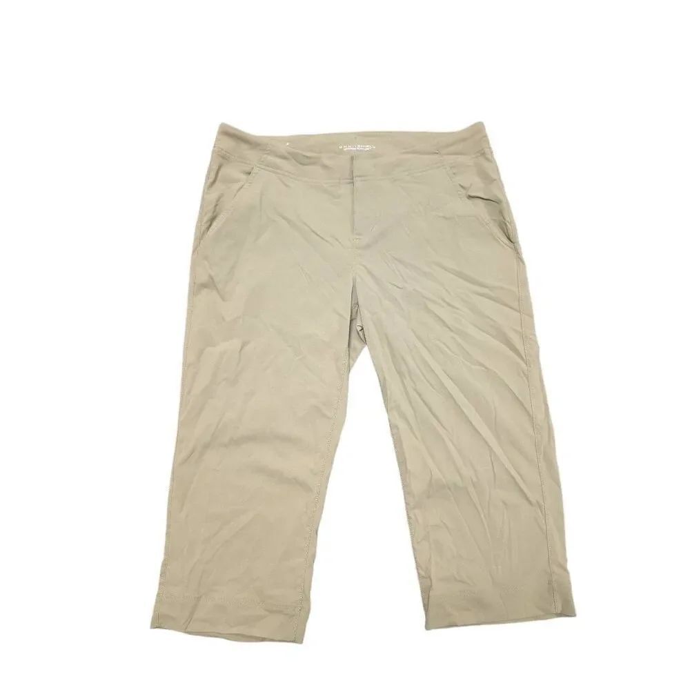 Columbia Omni Shield Tan Athletic Hiking Straight Leg Pants Women's Size 8